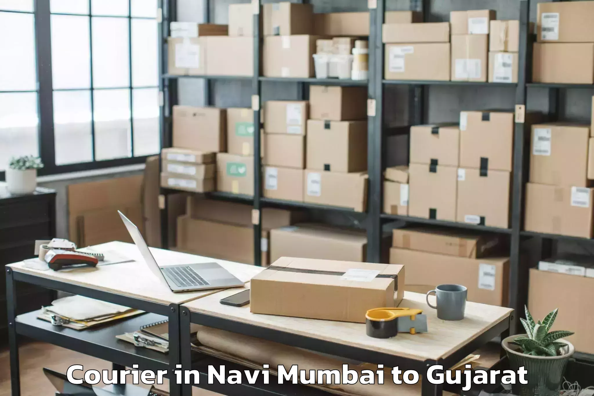 Affordable Navi Mumbai to Mangrol Courier